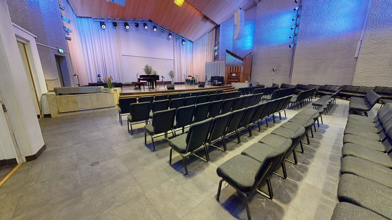 3D-visning av Pingstkyrkan Uppsala
